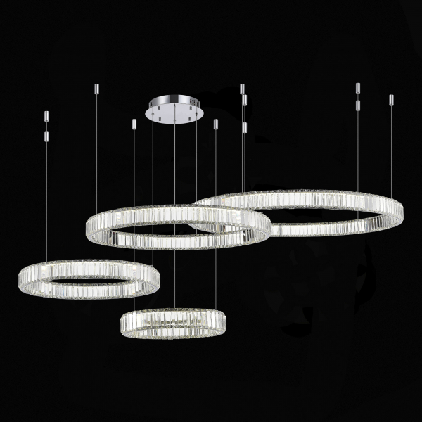 SL1622.103.04 Люстра подвесная ST-Luce Хром/Прозрачный LED 1*190W 4000K TIVOLI, изображение 3
