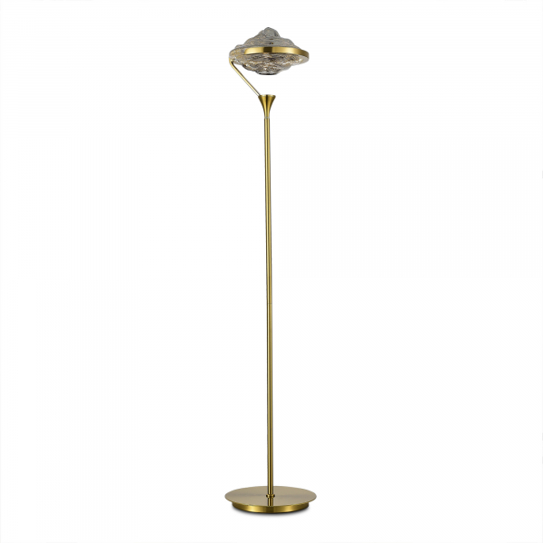 SL6115.305.01 Торшер ST-Luce Латунь/Дымчато-Серый LED 1*19W 3000K AMARA