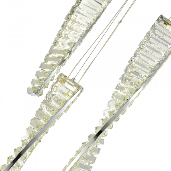 SL6205.103.05 Светильник подвесной ST-Luce Хром/Прозрачный LED 1*55W 3000K ELICA, изображение 3