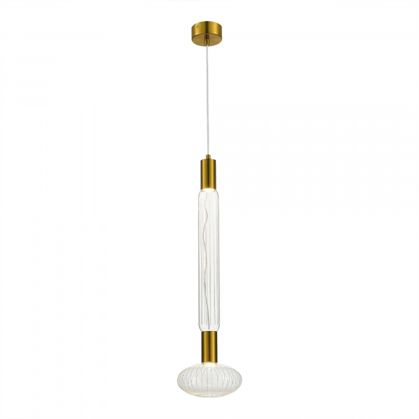 Подвес SL6117.213.02 Латунь/Золотой LED 2*3W 3000K
