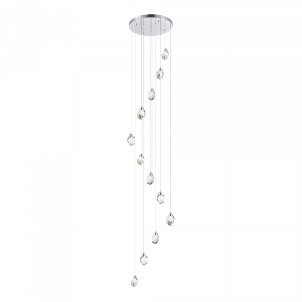 SL6114.103.12 Светильник подвесной ST-Luce Хром/Прозрачный LED 12*3W 3000K CASCATO, изображение 2