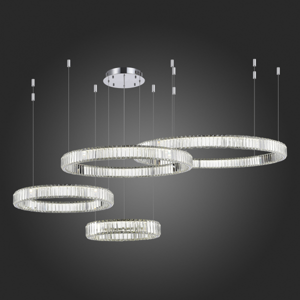 SL1622.103.04 Люстра подвесная ST-Luce Хром/Прозрачный LED 1*190W 4000K TIVOLI, изображение 4