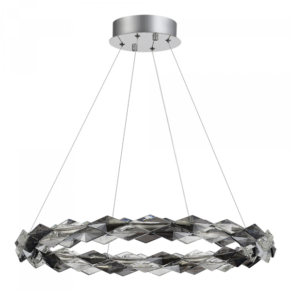 SL6009.103.01 Люстра подвесная ST-Luce Хром/Прозрачно-Дымчатый LED 1*30W 3000K DIAMANTA, изображение 2