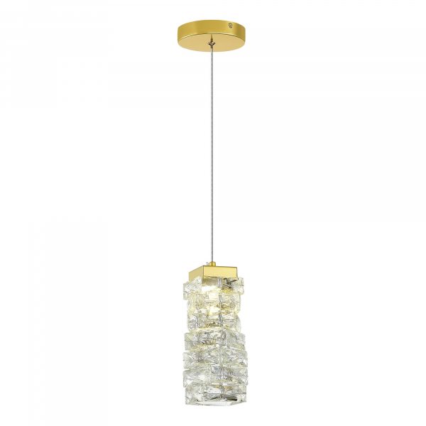 SL6010.203.08 Подвес ST-Luce Золотистый/Прозрачный LED 1*8W ESPIRA