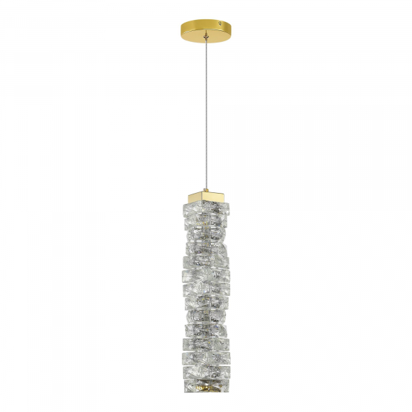 SL6010.203.15 Подвес ST-Luce Золотистый/Прозрачный LED 1*15W ESPIRA, изображение 2