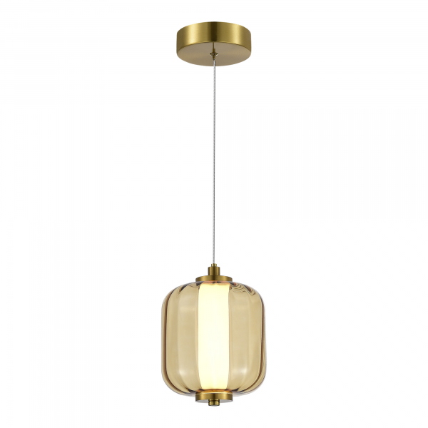 SL1193.303.01 Подвес ST-Luce Латунь/Янтарный LED 1*11W 3000K SUMMER