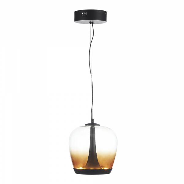 SL6014.413.01 Светильник подвесной ST-Luce Черный/Коричневый, Черный LED 1*17W 3000K RIPPLE, изображение 4