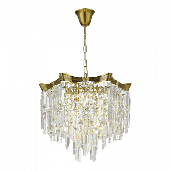 SL1659.303.07 Светильник подвесной ST-Luce Латунь/Прозрачный E14 7*60W OFELIA