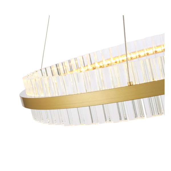 SL383.223.01 Светильник подвесной ST-Luce Матовое золото/Прозрачный LED 1*60W 3000K CHERIO, изображение 2