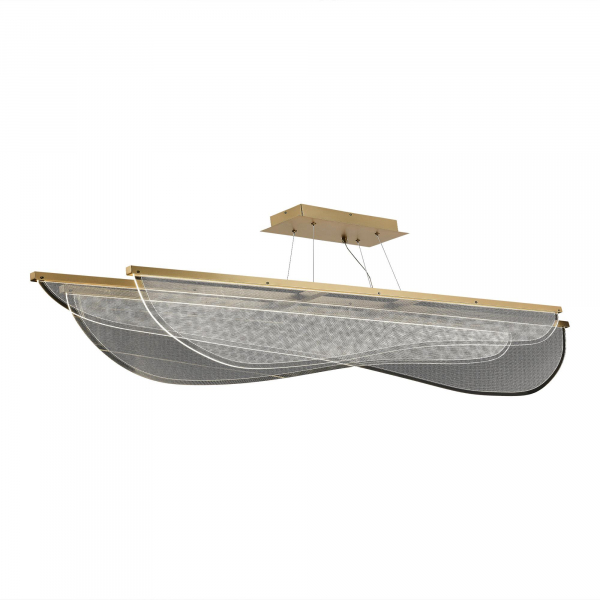 SL6509.223.01 Светильник подвесной ST-Luce Золотистый/Прозрачный LED 1*60W 4000K FESALE, изображение 3