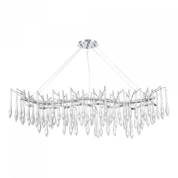 SL1660.113.12 Светильник подвесной ST-Luce Хром/Хром, Прозрачный G9 12*5W 4000K TEARDROPS, изображение 2