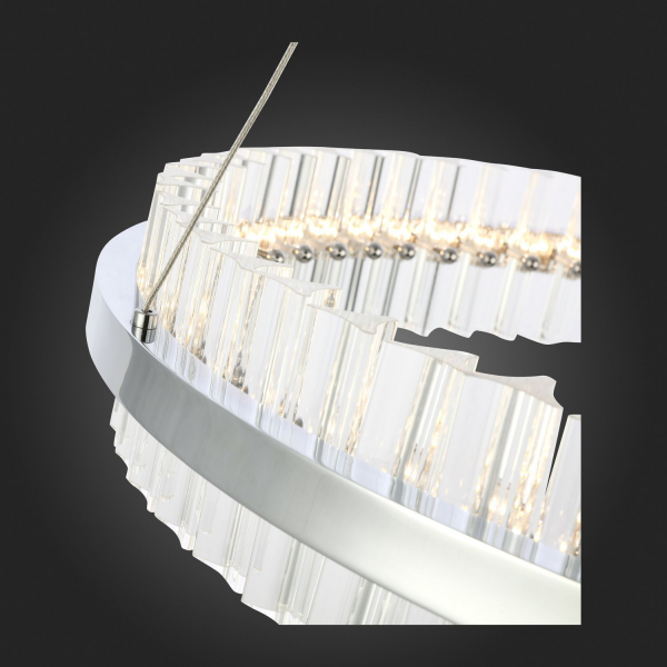 SL383.123.01 Светильник подвесной ST-Luce Хром/Прозрачный LED 1*60W 3000K CHERIO, изображение 6