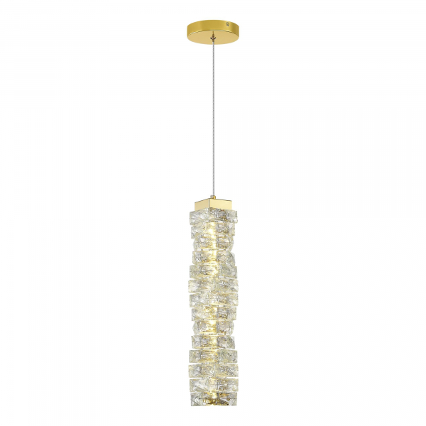 SL6010.203.15 Подвес ST-Luce Золотистый/Прозрачный LED 1*15W ESPIRA