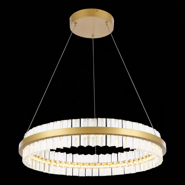 SL383.213.01 Светильник подвесной ST-Luce Матовое золото/Прозрачный LED 1*44W 3000K CHERIO, изображение 3