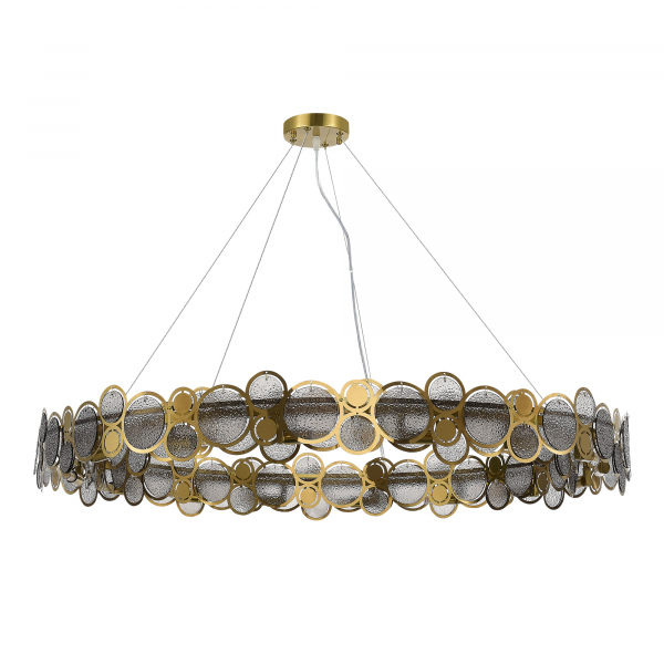 SL6133.313.16 Светильник подвесной ST-Luce Латунь/Дымчатый G9 16*5W 4000K SWATCH, изображение 2