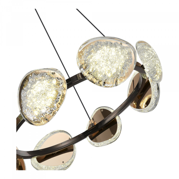 SL6018.203.64 Светильник подвесной ST-Luce Черный/Золотистый LED 1*64W 4000K ENIGMA, изображение 3