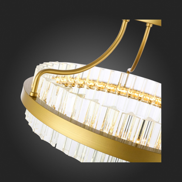 SL383.202.01 Светильник потолочный ST-Luce Матовое золото/Прозрачный LED 1*34W 3000K CHERIO, изображение 9