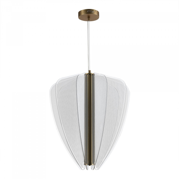 SL6509.213.01 Светильник подвесной ST-Luce Золотистый/Прозрачный LED 1*75W 4000K FESALE, изображение 2