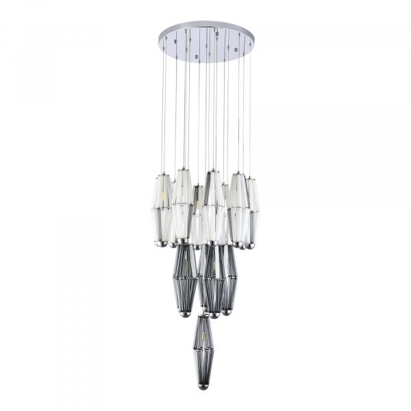 SL1242.103.16 Светильник подвесной ST-Luce Хром/Дымчатый, Молочный G9 16*5W 4000K CIARA, изображение 2