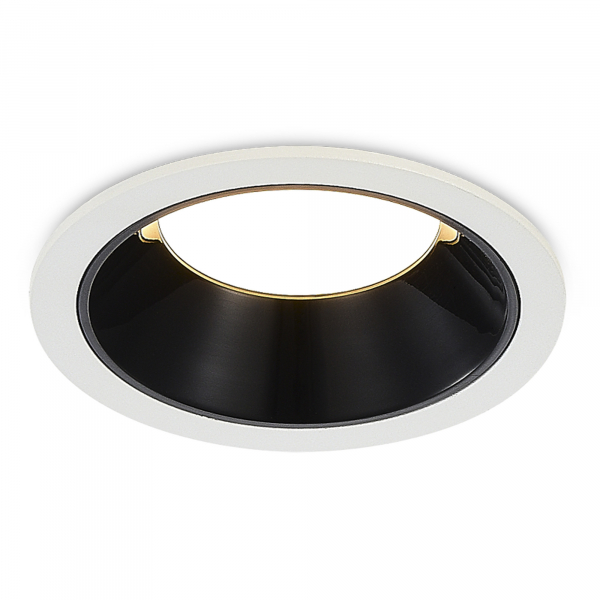 ST755.438.07 Св-к встр. Черный LED 1*7W 3000K 630Lm Ra80 120° IP20 D85xH45 100-240V Встраиваемые светильники