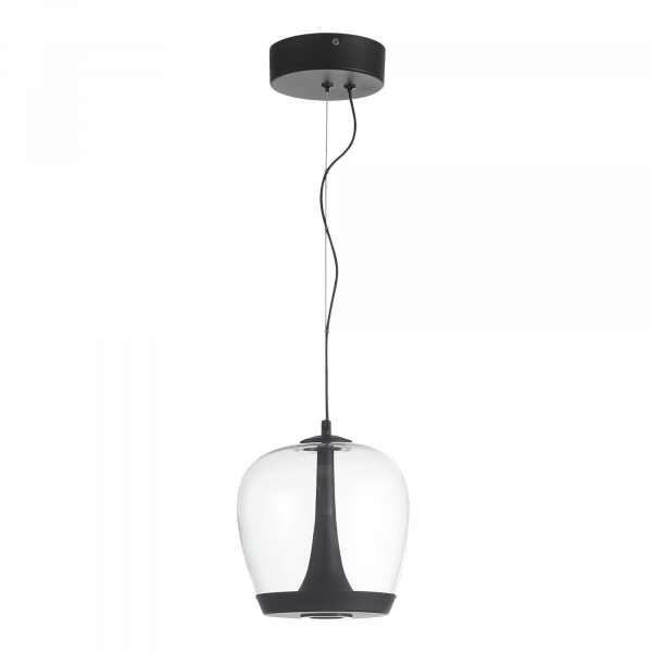 SL6014.423.01 Светильник подвесной ST-Luce Черный/Прозрачный, Черный LED 1*17W 3000K RIPPLE, изображение 2