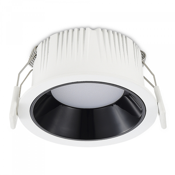 ST755.438.07 Св-к встр. Черный LED 1*7W 3000K 630Lm Ra80 120° IP20 D85xH45 100-240V Встраиваемые светильники, изображение 3