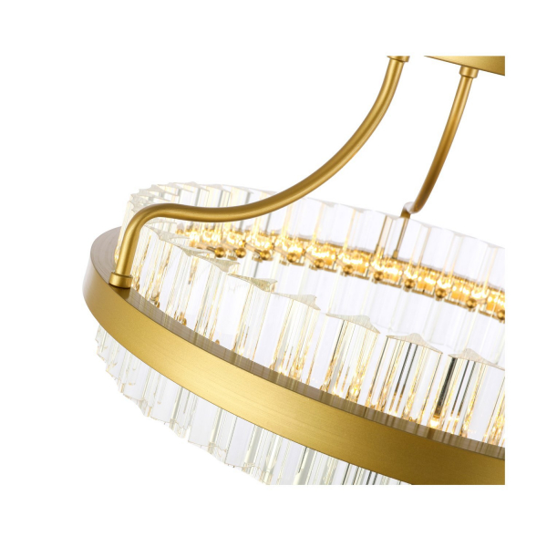 SL383.202.01 Светильник потолочный ST-Luce Матовое золото/Прозрачный LED 1*34W 3000K CHERIO, изображение 3