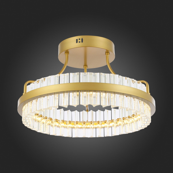 SL383.202.01 Светильник потолочный ST-Luce Матовое золото/Прозрачный LED 1*34W 3000K CHERIO, изображение 7
