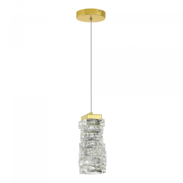 SL6010.203.08 Подвес ST-Luce Золотистый/Прозрачный LED 1*8W ESPIRA, изображение 2