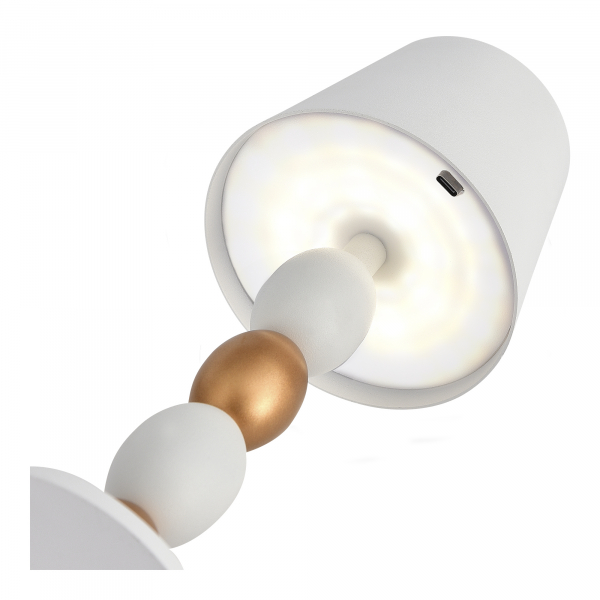SL1011.514.01 Прикроватная лампа ST-Luce Белый, Золотистый/Белый LED 1*3W 3000-6000K EASE, изображение 4