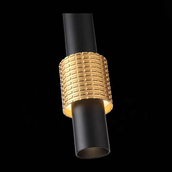 SL1591.403.01 Светильник подвесной ST-Luce Черный, Анодированный золотой/Черный LED 1*6W 3000K Подвесные светильники, изображение 5