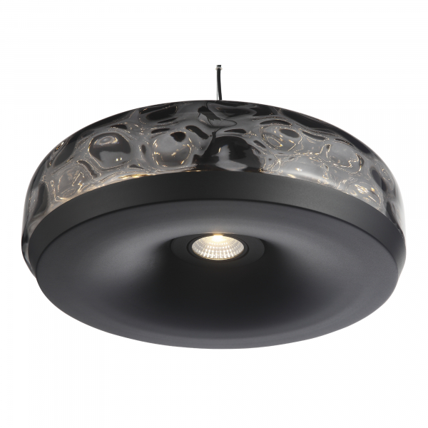 SL6014.403.01 Светильник подвесной ST-Luce Черный/Черный, Дымчатый LED 1*42W 3000K RIPPLE, изображение 4