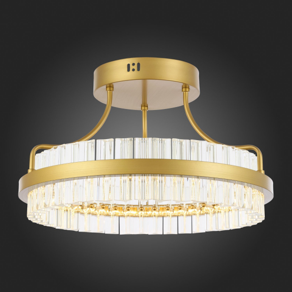 SL383.202.01 Светильник потолочный ST-Luce Матовое золото/Прозрачный LED 1*34W 3000K CHERIO, изображение 8