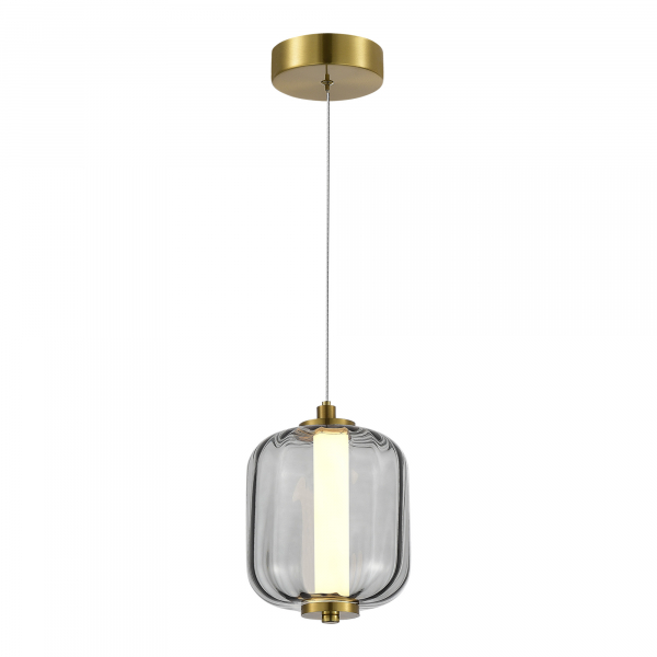 SL1193.313.01 Подвес ST-Luce Латунь/Дымчатый LED 1*11W 3000K SUMMER