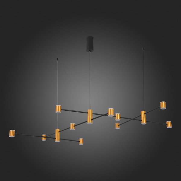 SL1596.423.22 Светильник подвесной ST-Luce Золотистый, Черный/Белый LED 22*3W 3000K ANICHITA, изображение 12