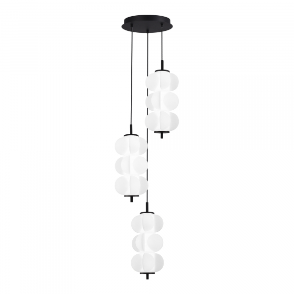 SL6121.403.03 Светильник подвесной ST-Luce Черный/Белый LED 3*8W 3000K TALISMAN