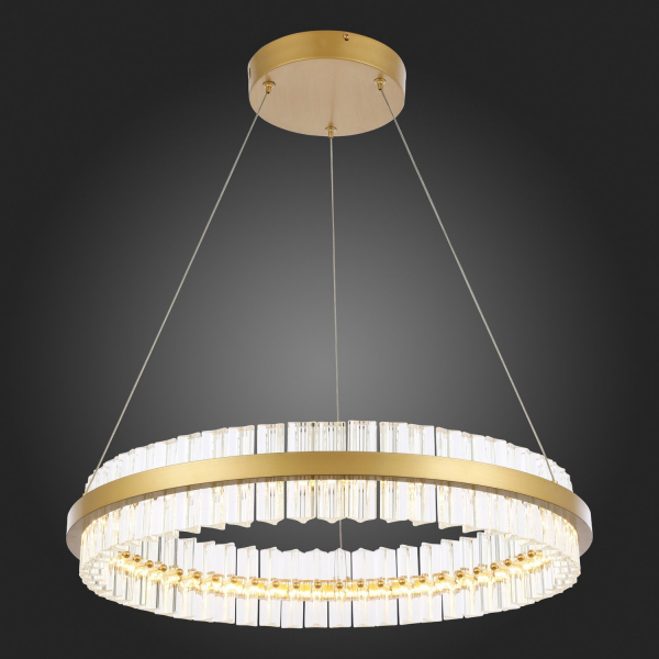 SL383.213.01 Светильник подвесной ST-Luce Матовое золото/Прозрачный LED 1*44W 3000K CHERIO, изображение 5