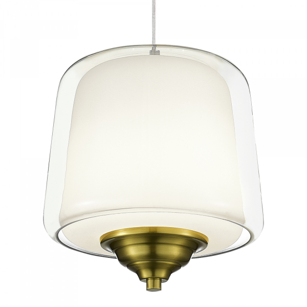 SL6127.303.01 Светильник подвесной ST-Luce Латунь/Белый, Прозрачный LED 1*18W 3000K PANDORA, изображение 3