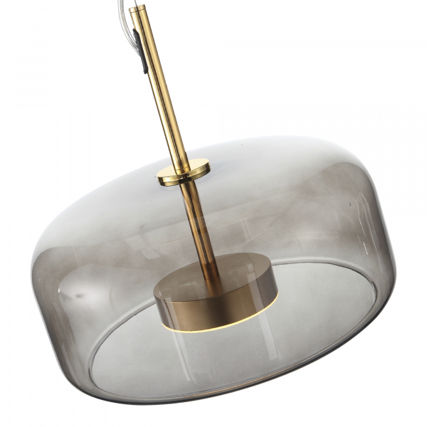 SL1053.243.01 Светильник подвесной ST-Luce Золотистый/Дымчатый LED 1*9W 3000K PALOCHINO, изображение 4