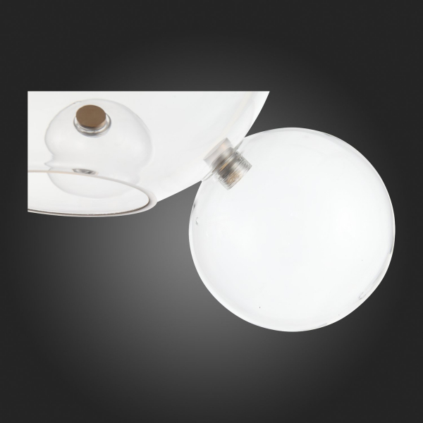 SL1133.203.03 Светильник подвесной ST-Luce Белый,Латунь/Прозрачный LED 3*14W 3000K  (из 4-х коробок) BOPONE, изображение 12