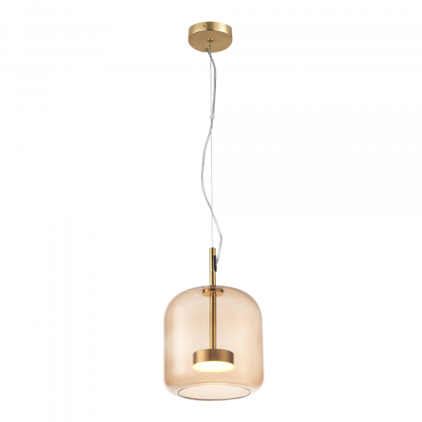 SL1053.273.01 Светильник подвесной ST-Luce Золотистый/Коричневый LED 1*6W 3000K PALOCHINO