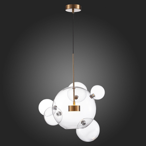 SL1133.213.01 Светильник подвесной ST-Luce Латунь/Прозрачный LED 1*14W 3000K BOPONE, изображение 7