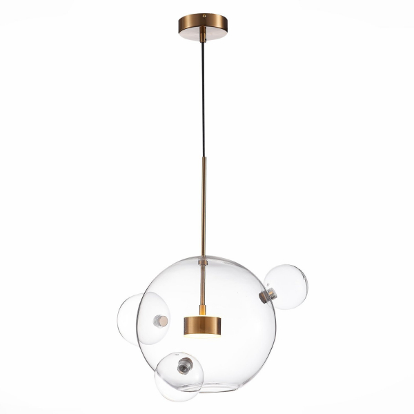 SL1133.203.01 Светильник подвесной ST-Luce Латунь/Прозрачный LED 1*14W 3000K BOPONE