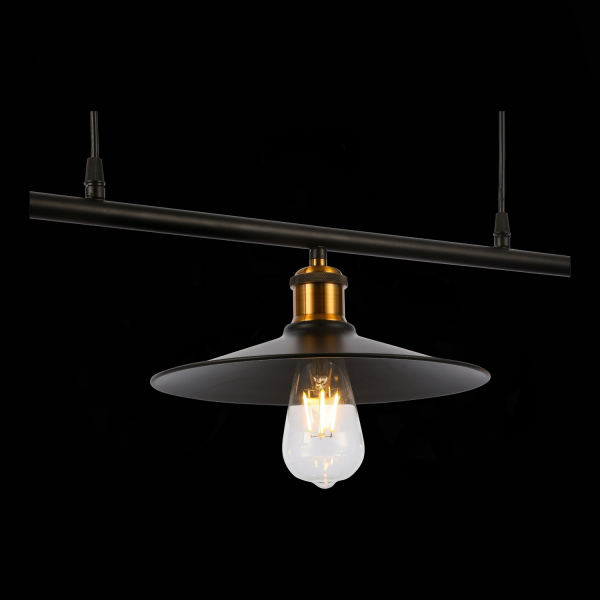 SLE120503-03 Светильник подвесной Черный/Черный E27 3*60W ESPERAZZA, изображение 7