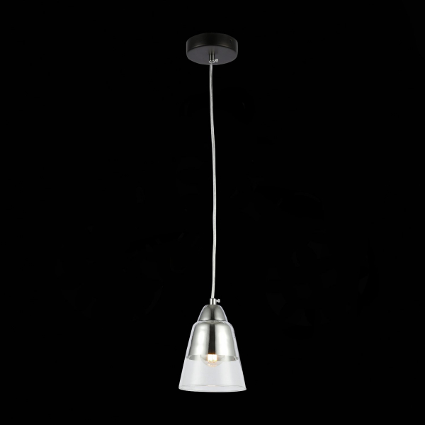 SLE102903-01 Подвес Черный, Хром/Прозрачный E27 1*40W LIRINO, изображение 3