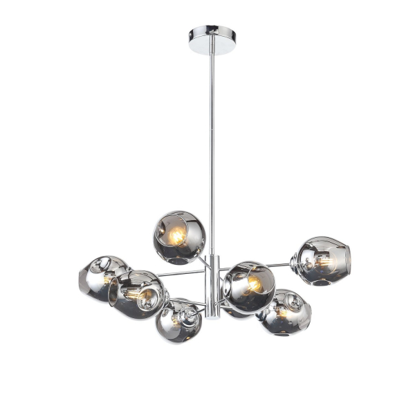 SL1500.103.08 Светильник подвесной ST-Luce Хром/Дымчатый E14 8*40W FOVIA, изображение 2