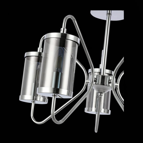SLE102302-05 Светильник потолочный Хром/Дымчатый E14 5*40W VALIERI, изображение 6