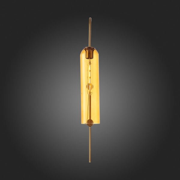 SL1145.391.01 Светильник настенный ST-Luce Латунь/Янтарный E27 1*60W CALLANA, изображение 9