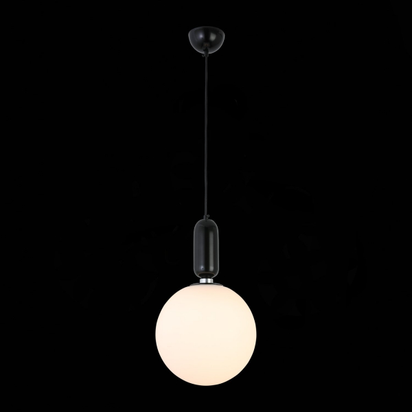 SL1220.403.01 Светильник подвесной ST-Luce Черный/Белый E27 1*60W RIETTA, изображение 3