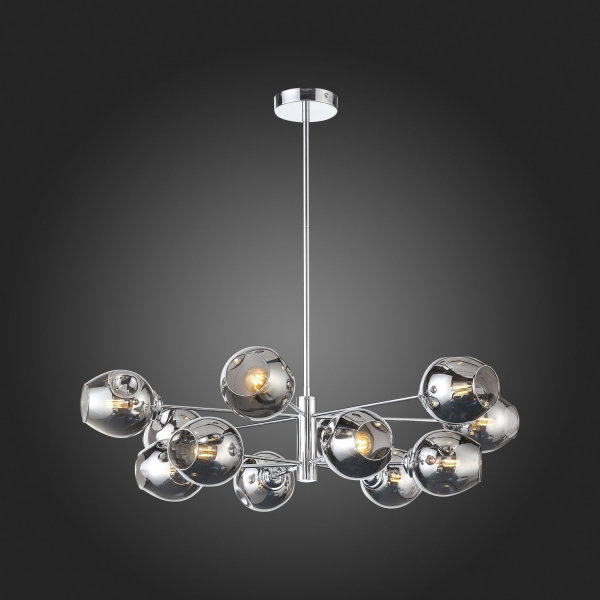 SL1500.103.12 Светильник подвесной ST-Luce Хром/Дымчатый E14 12*40W FOVIA, изображение 12